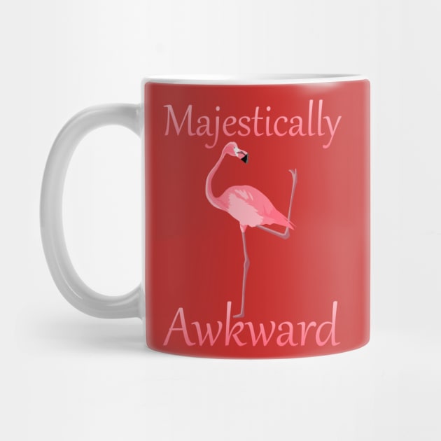 Majestically Awkward Pink Flamingo by macdonaldcreativestudios